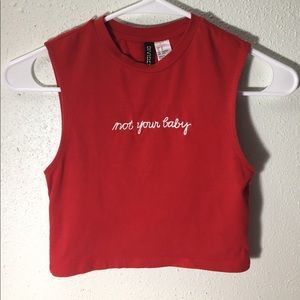 Red Babe Crop Top